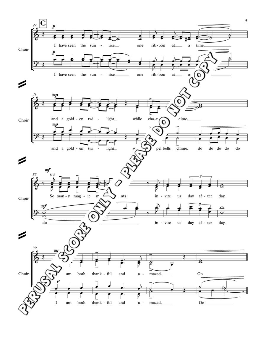The Wonder Of It All The Wonder Of It All 4-Part scores gallery preview page 5