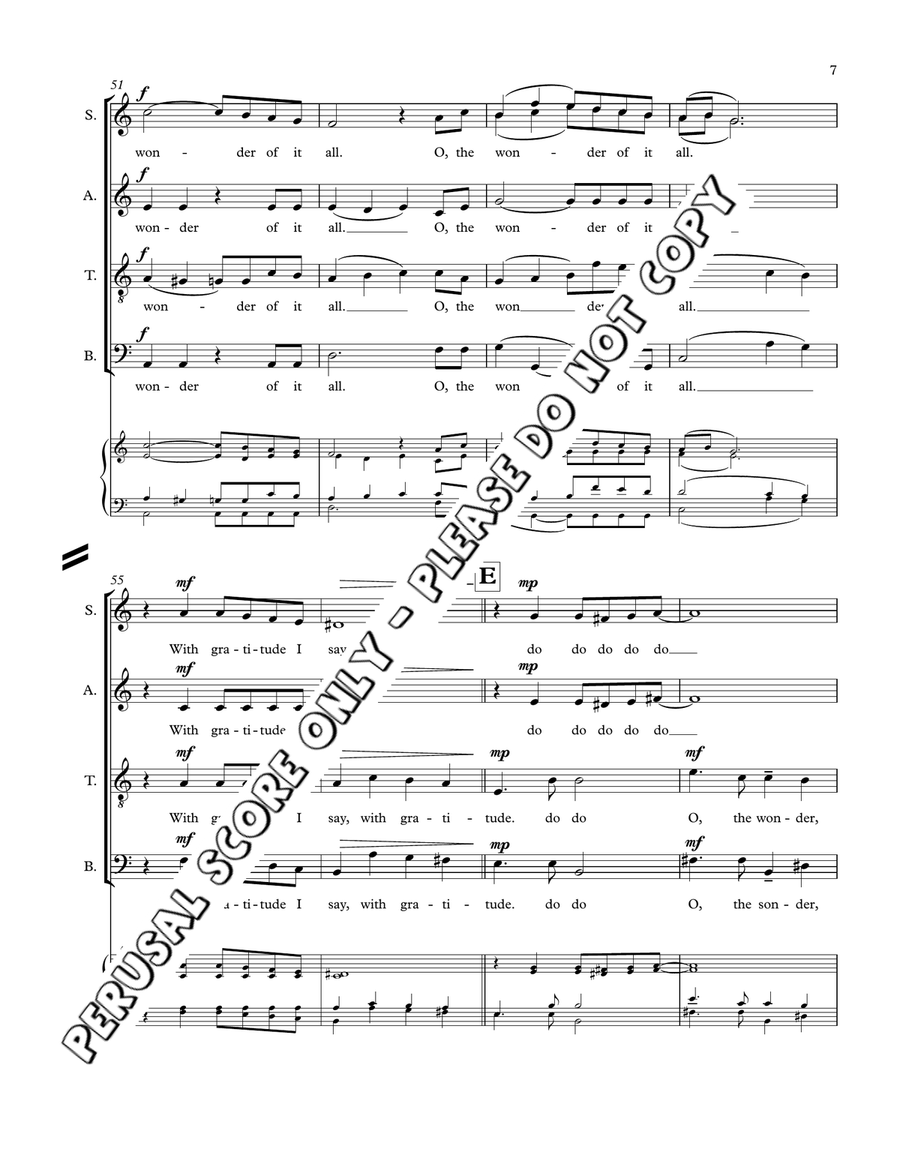 The Wonder Of It All The Wonder Of It All 4-Part scores gallery preview page 7