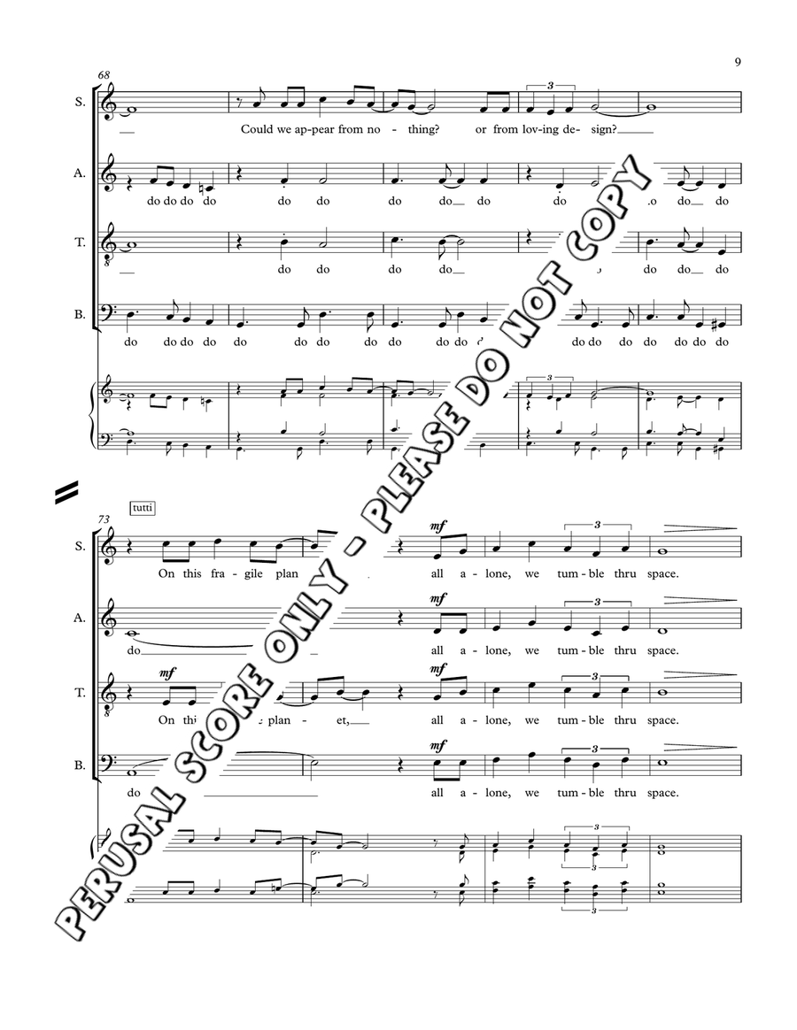 The Wonder Of It All The Wonder Of It All 4-Part scores gallery preview page 9