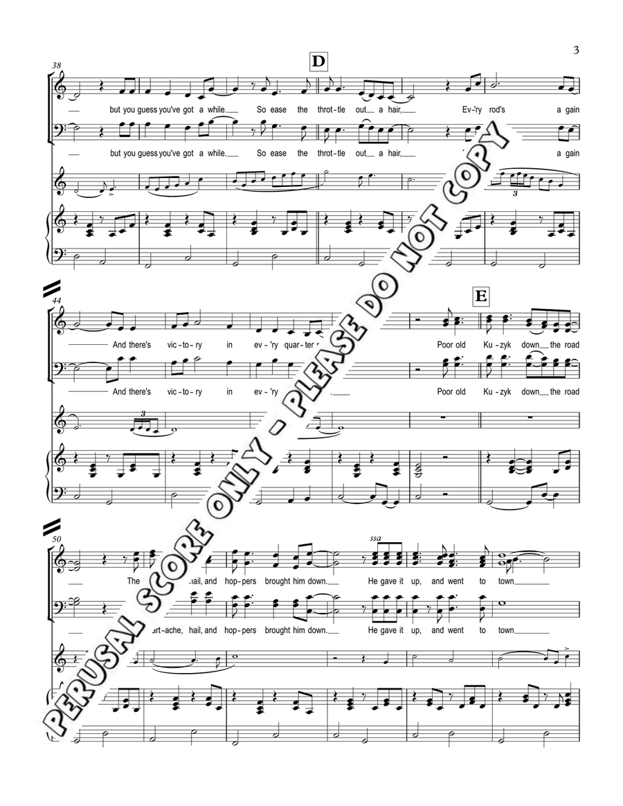 The Field Behind The Plow 4-Part scores gallery preview page 4