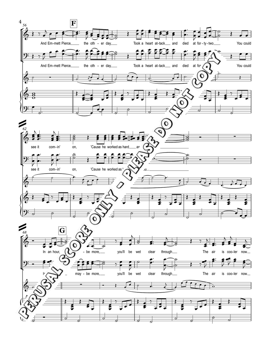 The Field Behind The Plow 4-Part scores gallery preview page 5