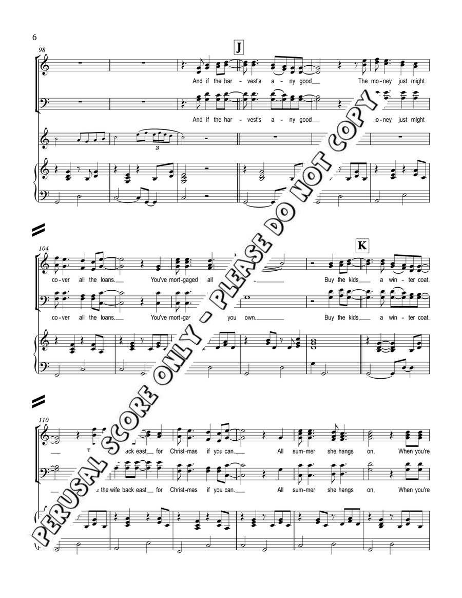 The Field Behind The Plow 4-Part scores gallery preview page 7