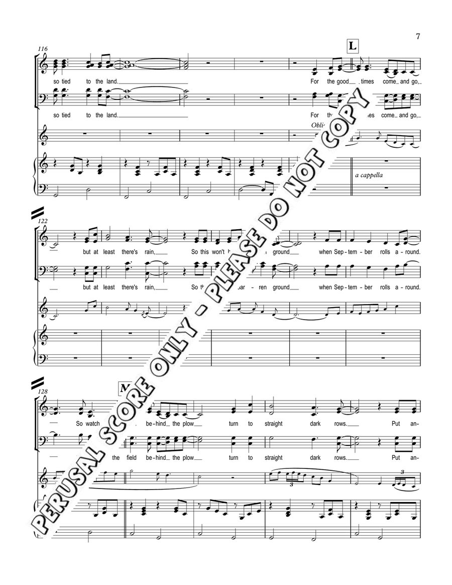 The Field Behind The Plow 4-Part scores gallery preview page 8
