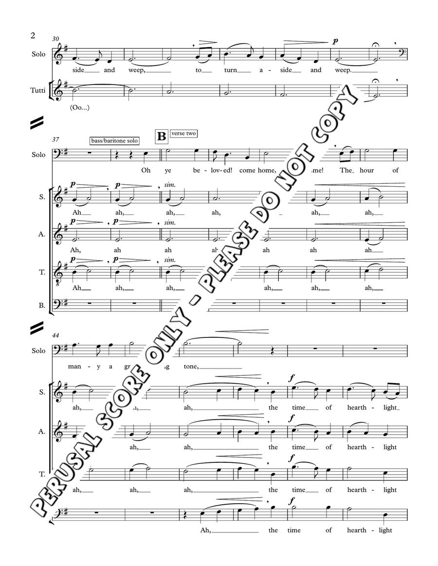 Come Home - Rupert Lang Come Home - Rupert Lang 4-Part scores gallery preview page 3