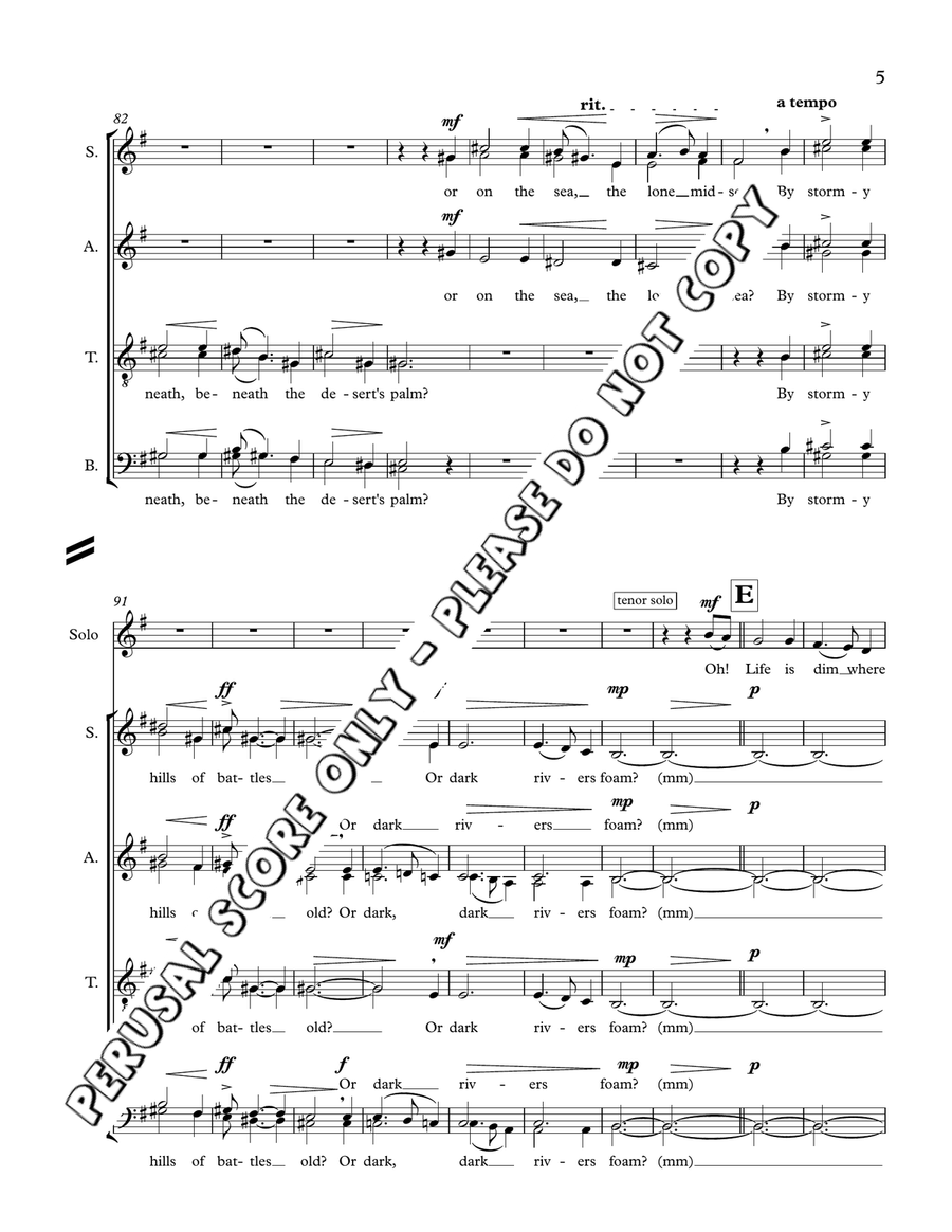 Come Home - Rupert Lang Come Home - Rupert Lang 4-Part scores gallery preview page 6