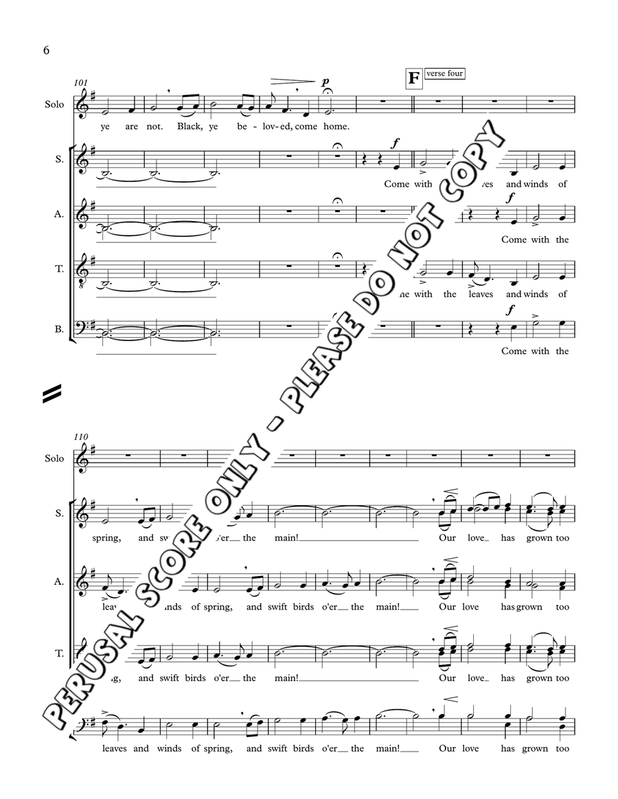 Come Home - Rupert Lang Come Home - Rupert Lang 4-Part scores gallery preview page 7