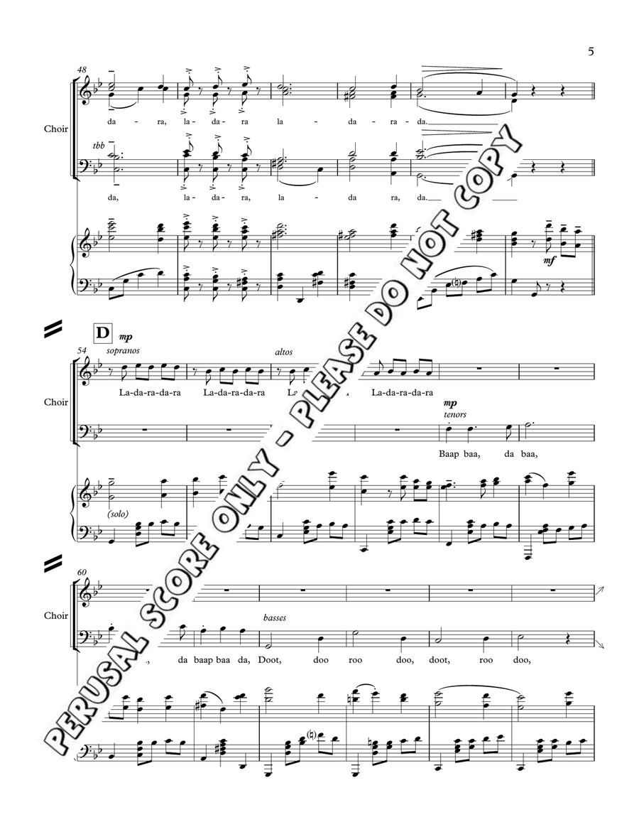 La Chanson De Ton Coeur - In G Minor 4-Part scores gallery preview page 6