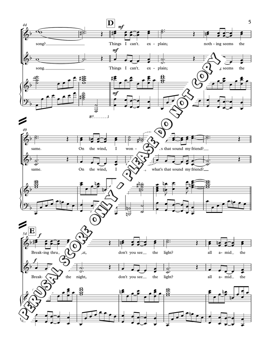Don't You Hear The Song Don't You Hear The Song Women's Choir scores gallery preview page 5