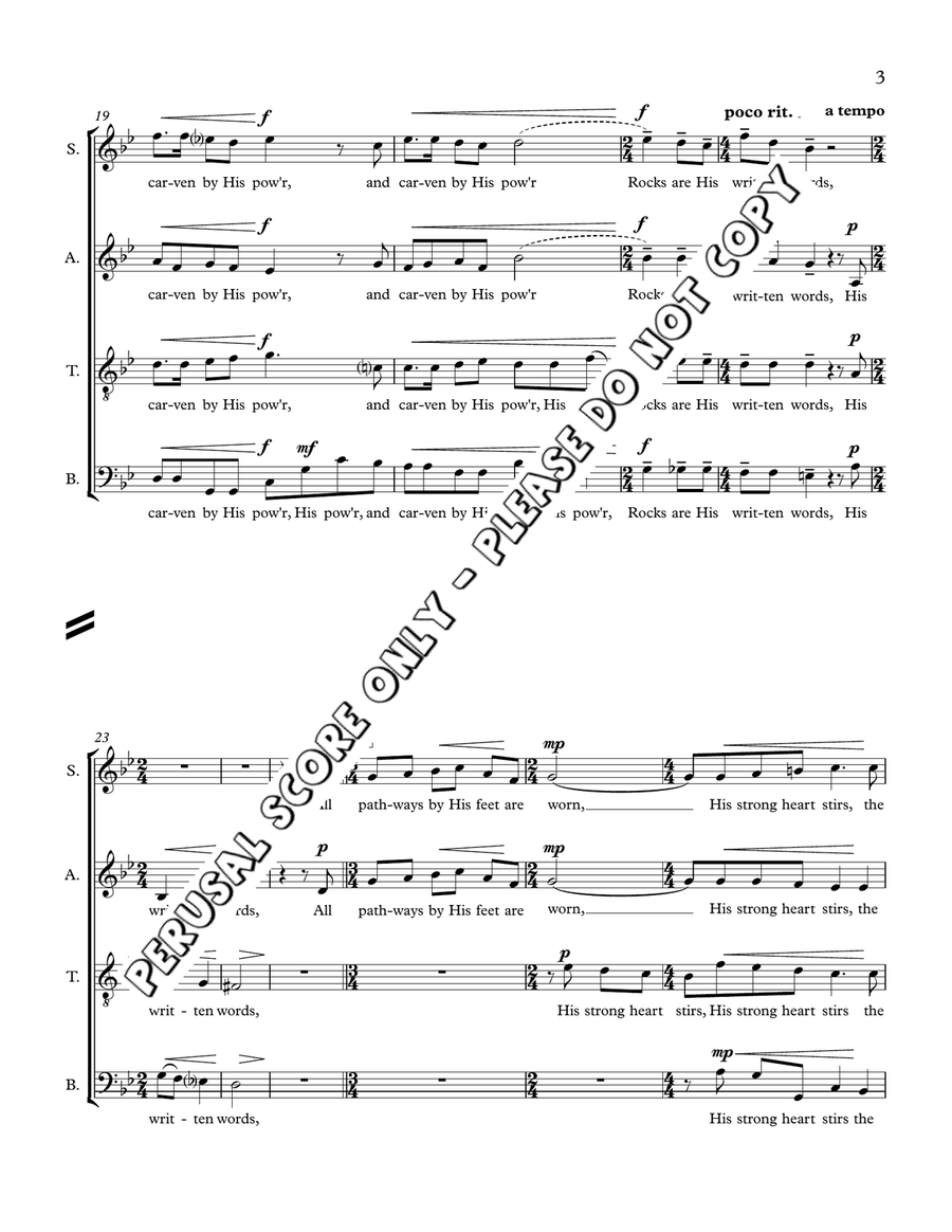 I See His Blood Upon The Rose 4-Part scores gallery preview page 4