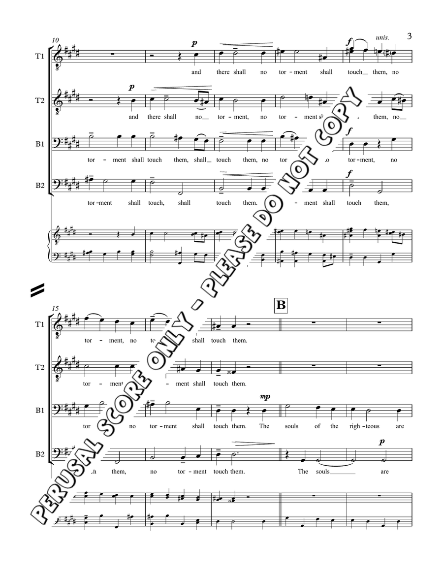 The Souls Of The Righteous TTBB scores gallery preview page 3