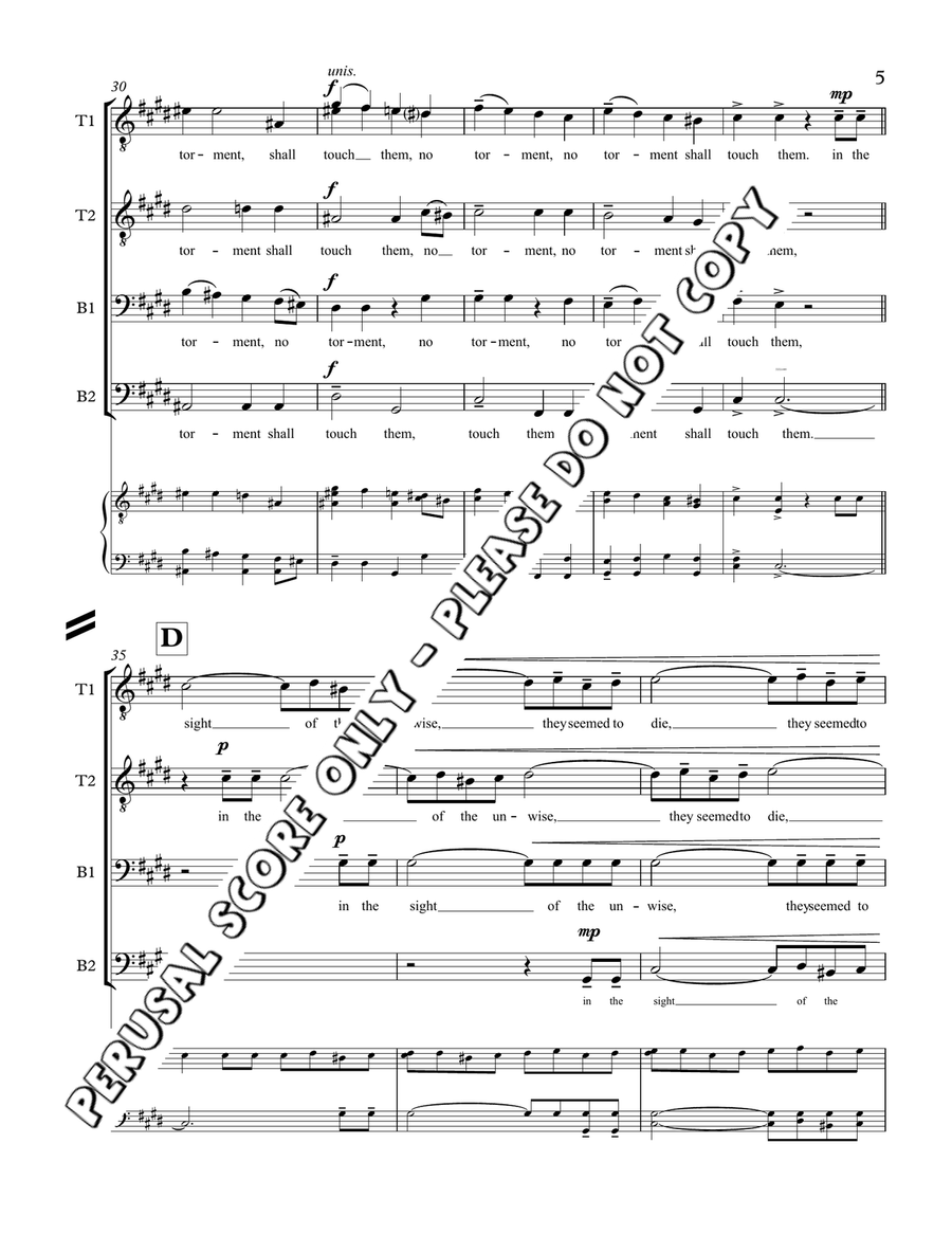The Souls Of The Righteous TTBB scores gallery preview page 5