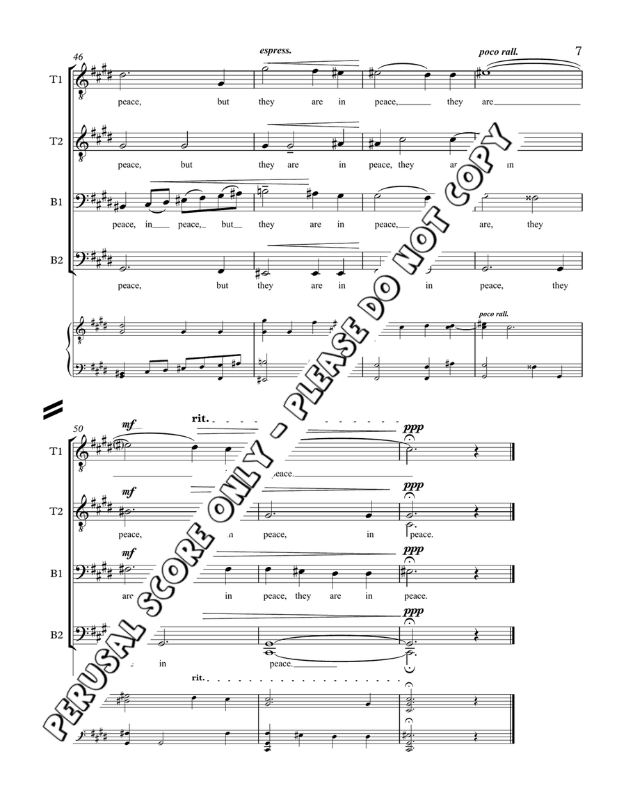 The Souls Of The Righteous TTBB scores gallery preview page 7