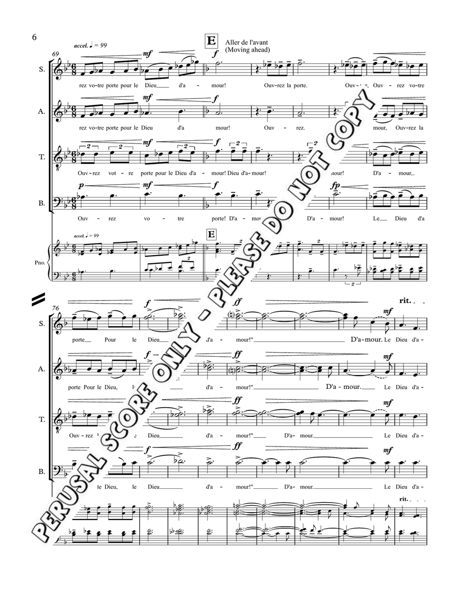 Au Clair De La Lune Au Clair De La Lune 4-Part scores gallery preview page 7