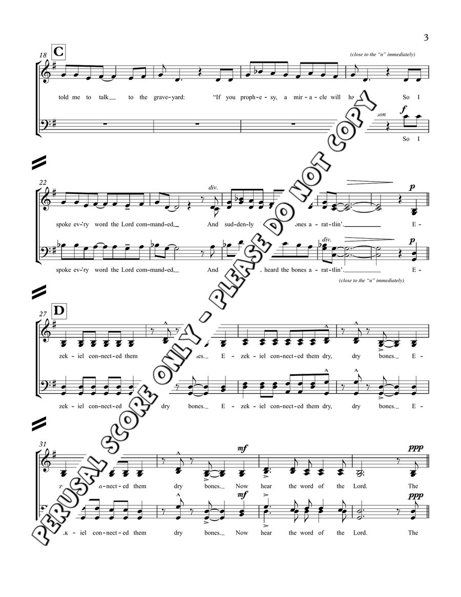 Dem Bones Dem Bones 4-Part scores gallery preview page 3