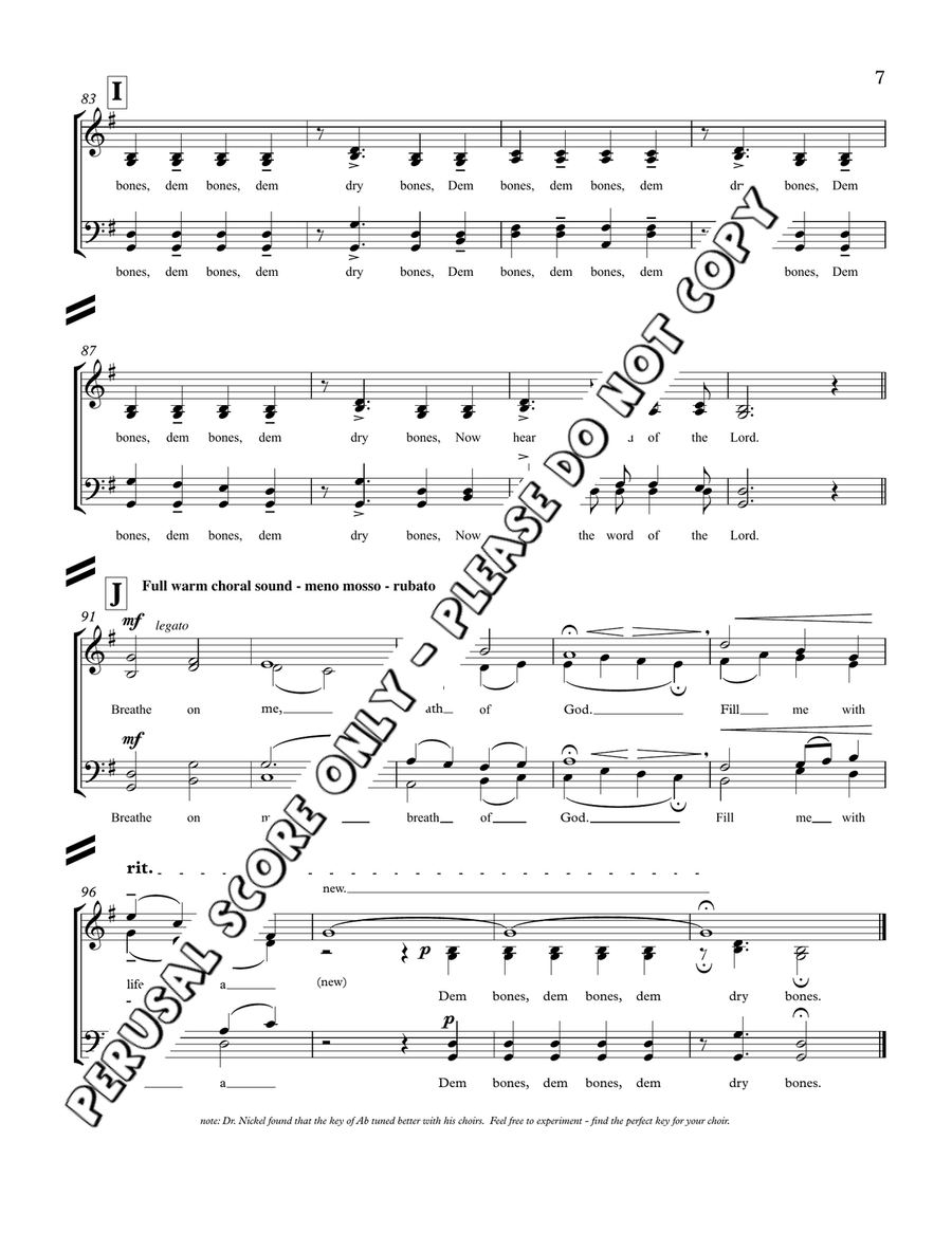 Dem Bones Dem Bones 4-Part scores gallery preview page 7