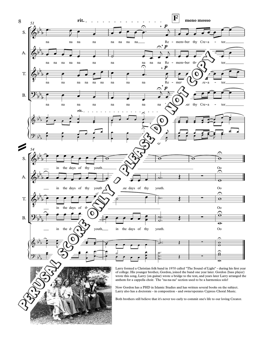 Remember Thy Creator Remember Thy Creator 4-Part scores gallery preview page 8