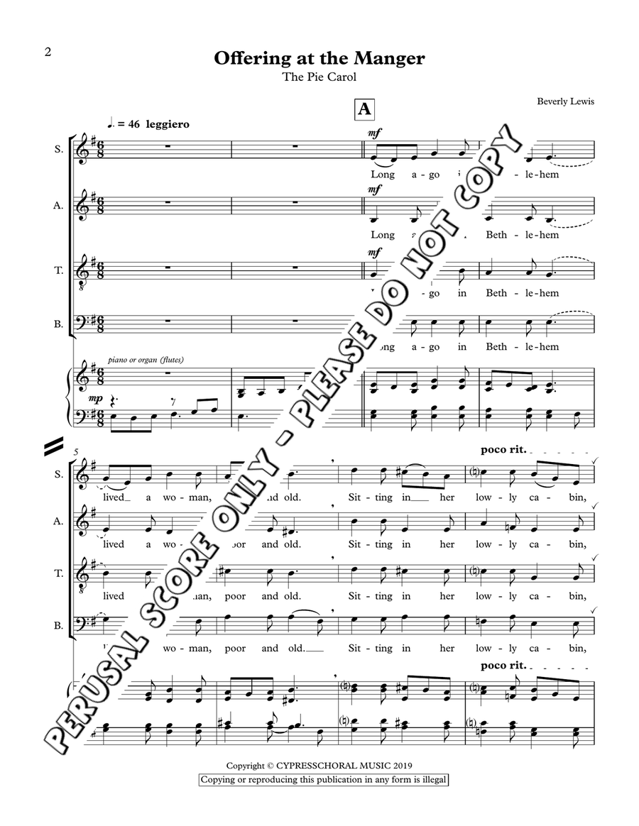 Offering At The Manger Offering At The Manger 4-Part scores gallery preview page 2
