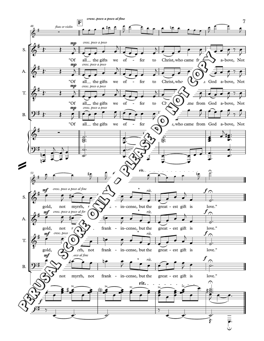 Offering At The Manger Offering At The Manger 4-Part scores gallery preview page 7