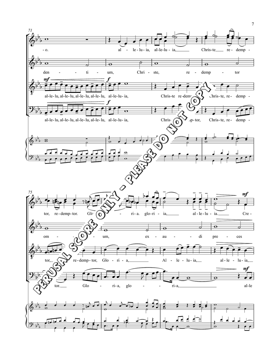 Creator Alme Siderum - Mvmt 1 4-Part scores gallery preview page 8