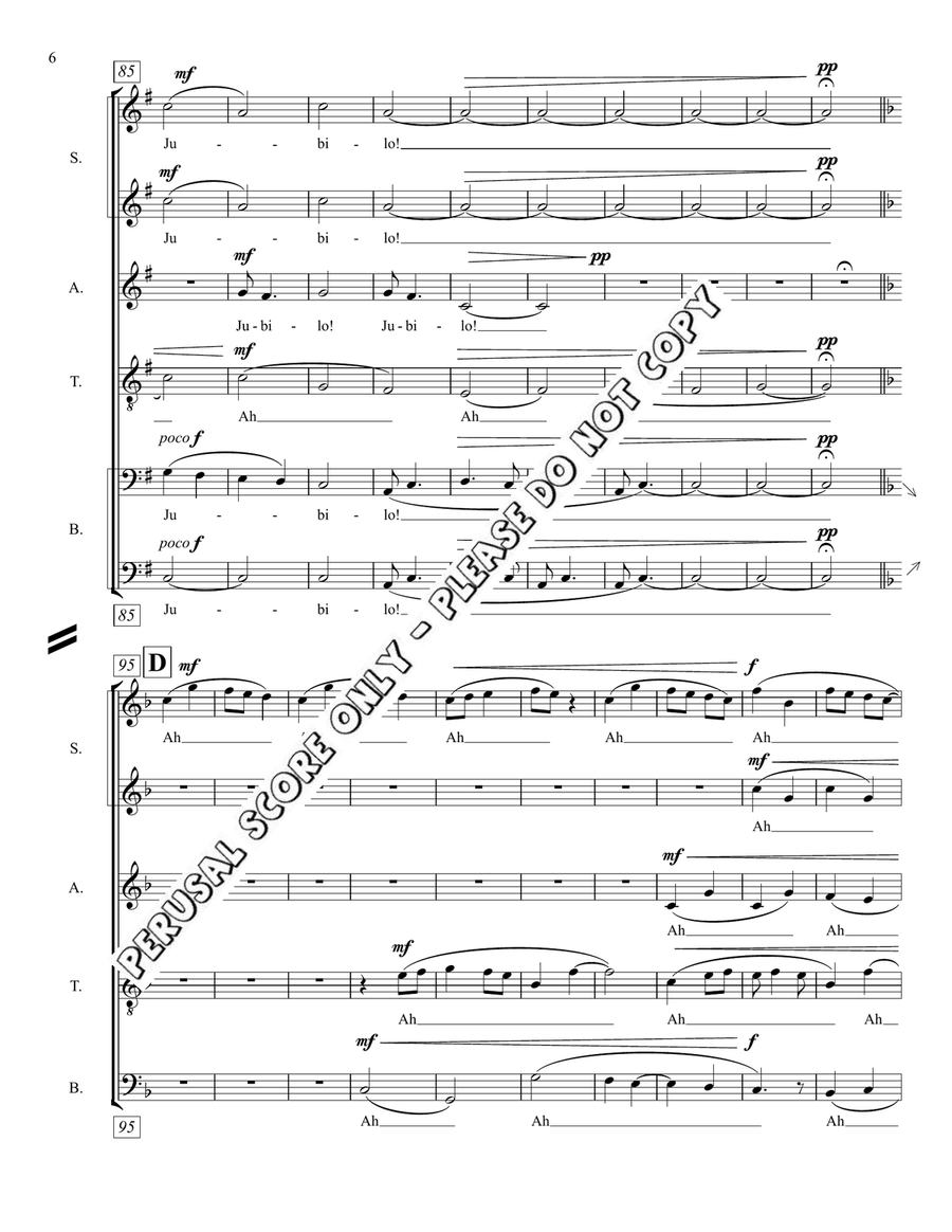 Io, Io Io, Io SSAATTBB scores gallery preview page 7
