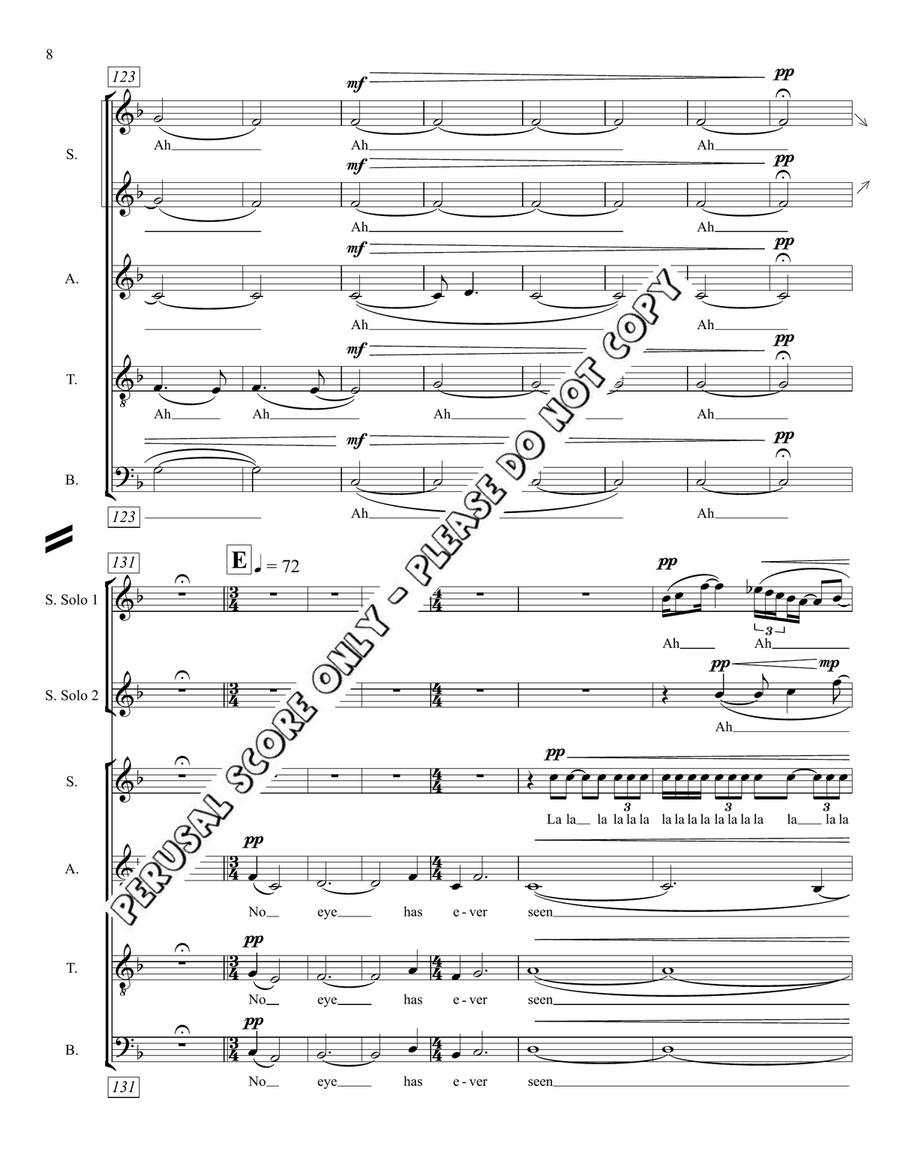 Io, Io Io, Io SSAATTBB scores gallery preview page 9