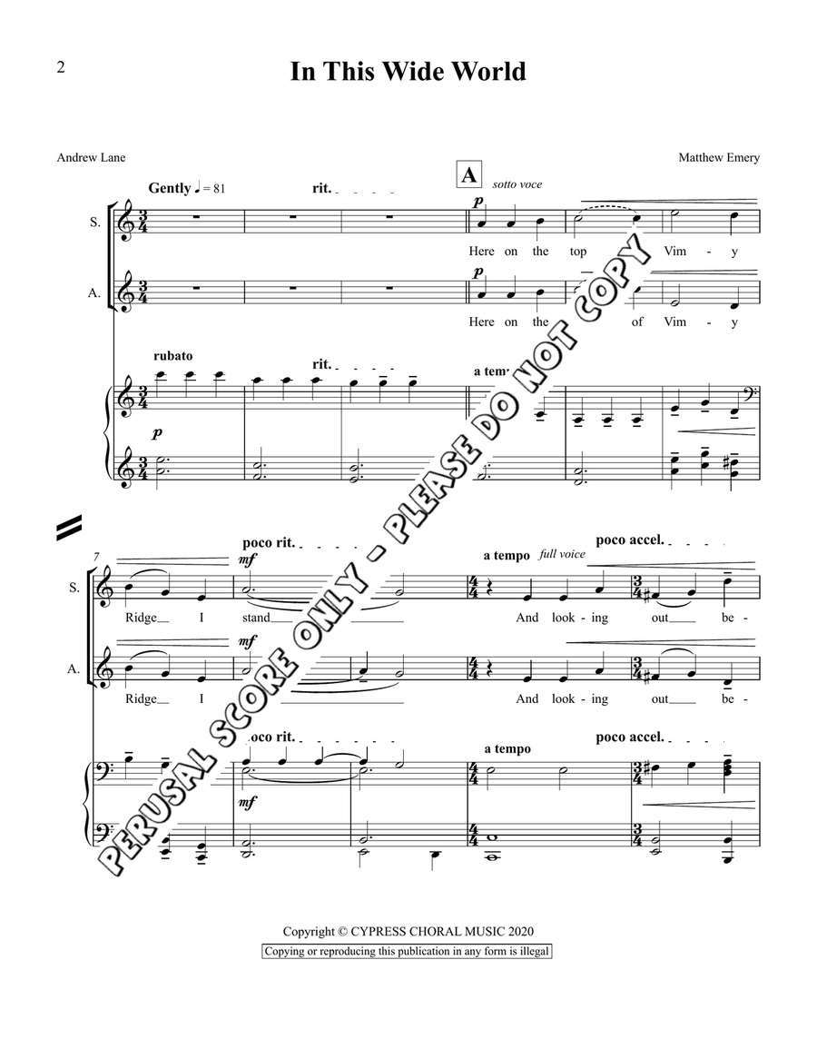 In The Wide World In The Wide World SA scores gallery preview page 2