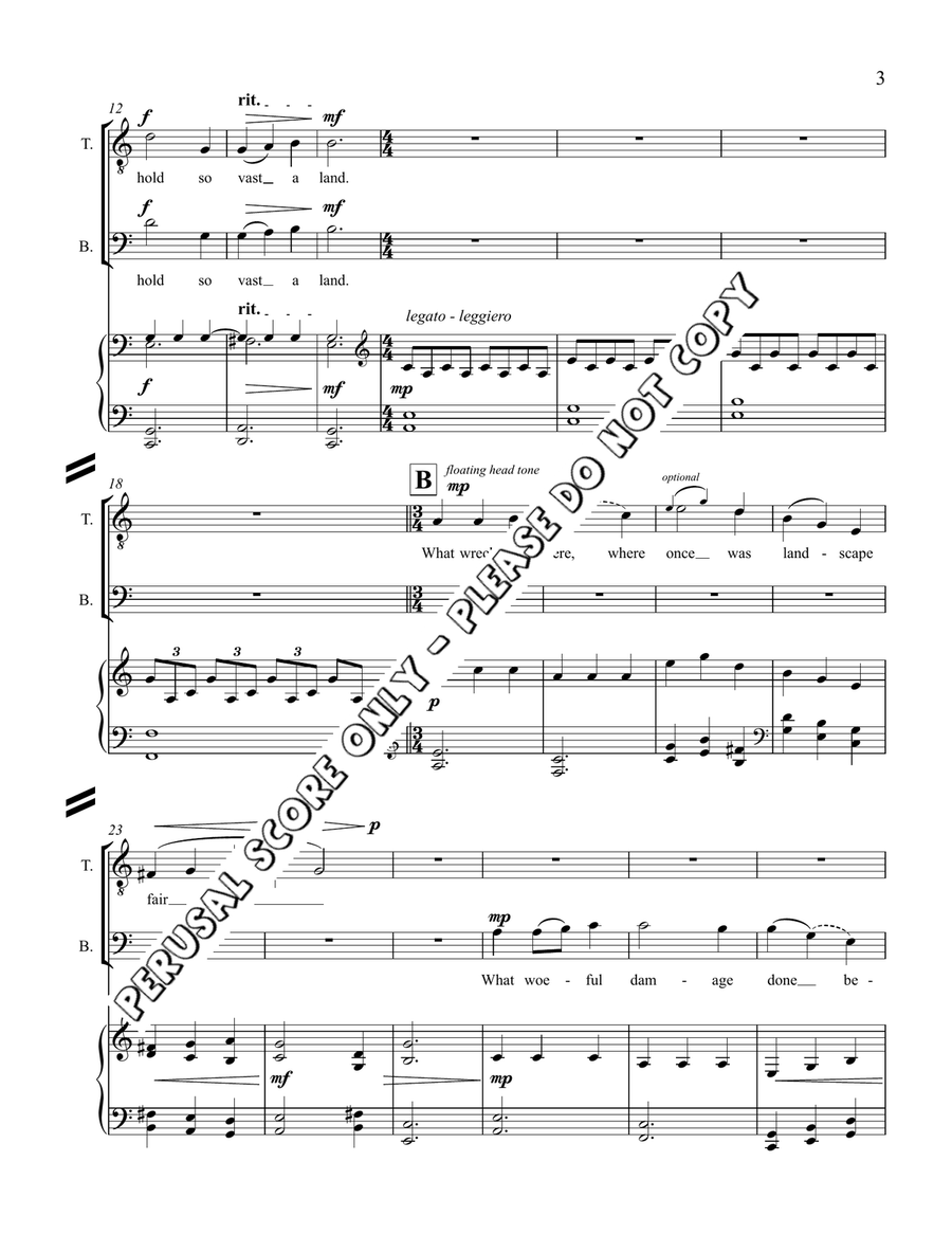 In The Wide World In The Wide World 3-Part scores gallery preview page 3