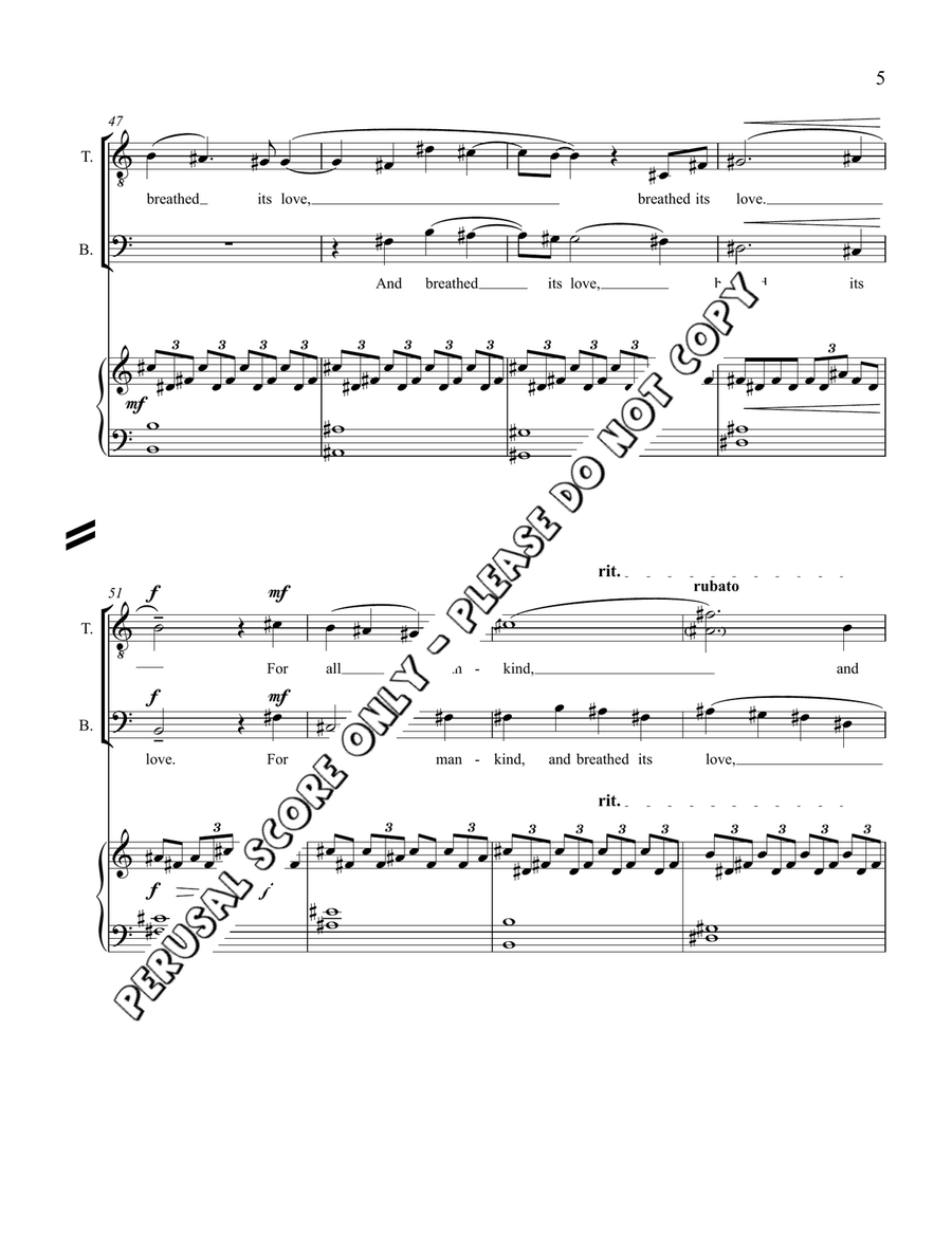 In The Wide World In The Wide World 3-Part scores gallery preview page 5