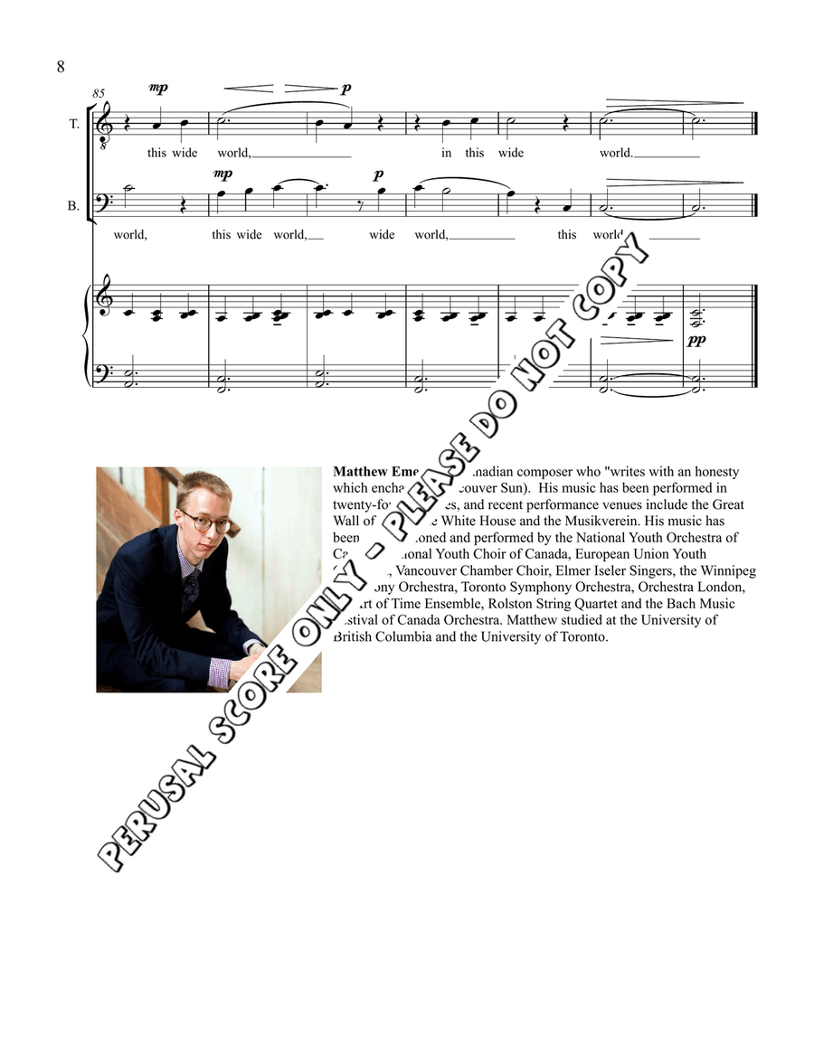 In The Wide World In The Wide World 3-Part scores gallery preview page 8