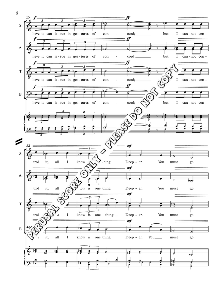 Deeper Deeper 4-Part scores gallery preview page 6
