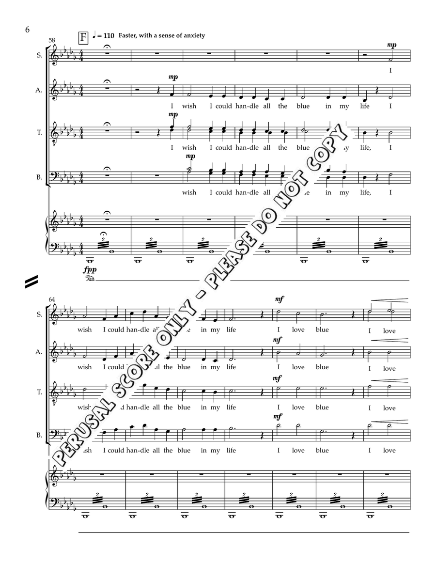 Blue Is A Color Blue Is A Color 4-Part scores gallery preview page 7