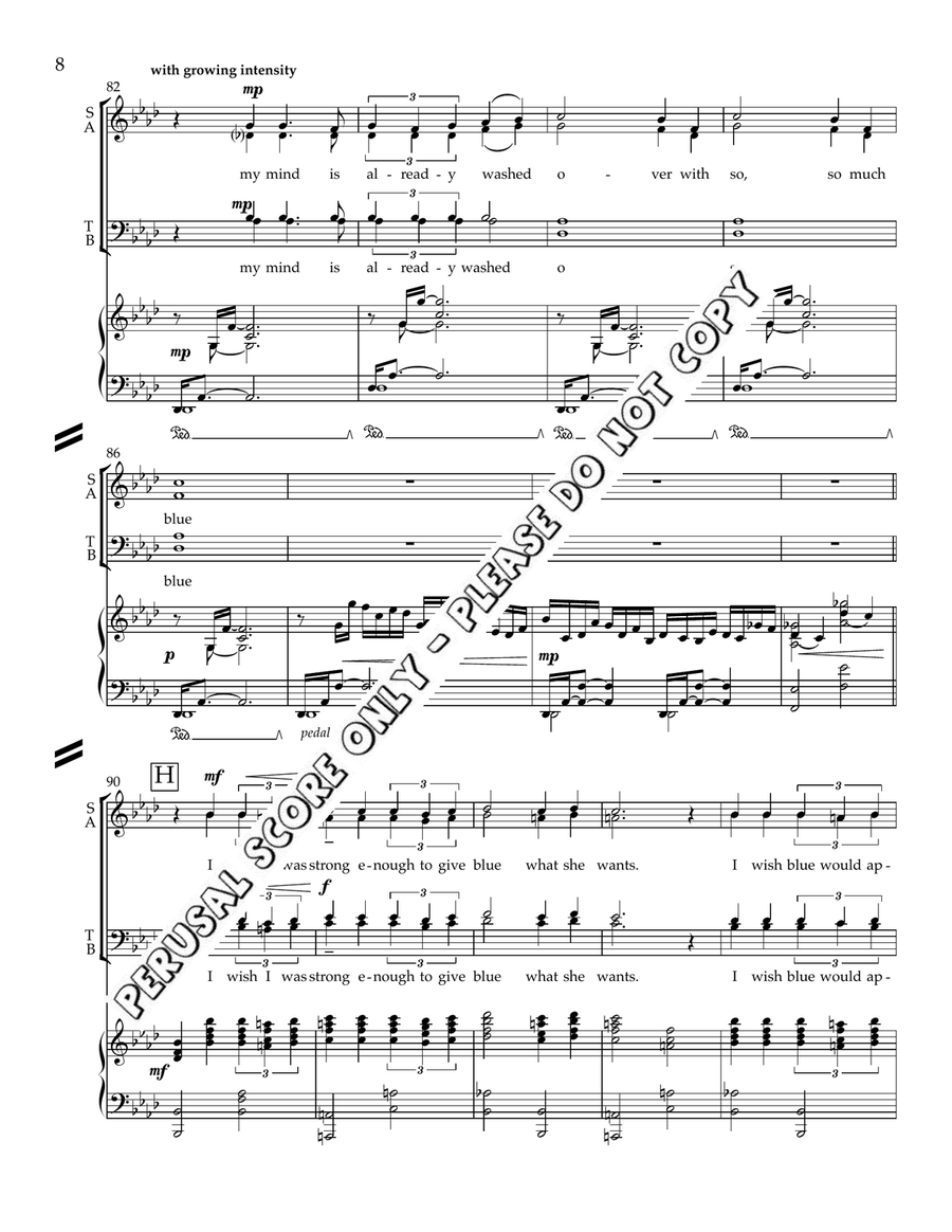 Blue Is A Color Blue Is A Color 4-Part scores gallery preview page 9