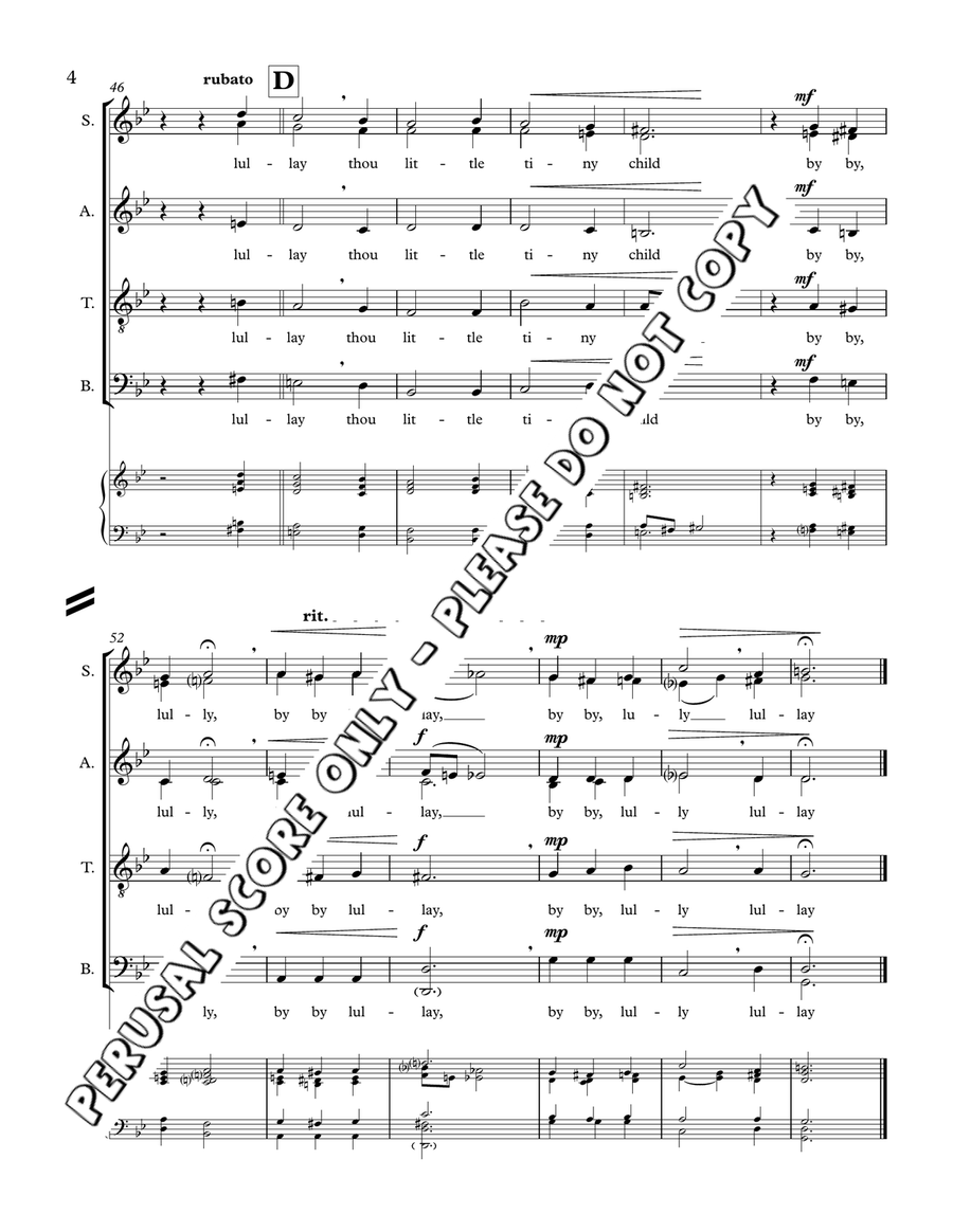 The Coventry Carol The Coventry Carol 4-Part scores gallery preview page 5