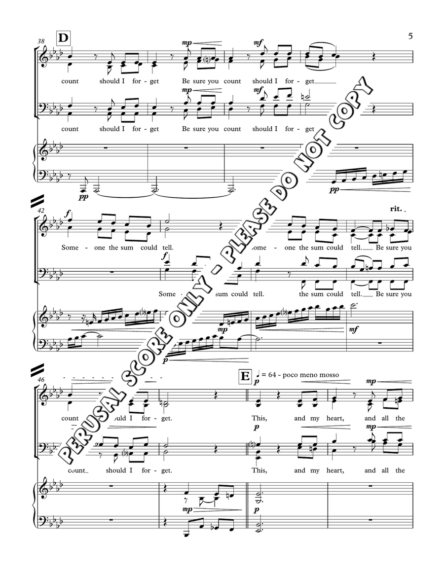 All I Have To Bring Today 4-Part scores gallery preview page 5