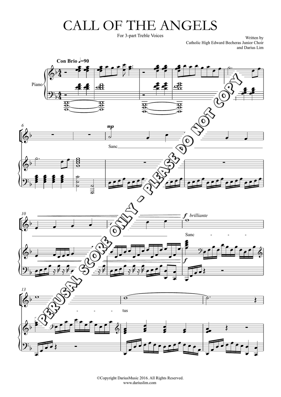 Call Of The Angels Call Of The Angels SSA scores gallery preview page 2