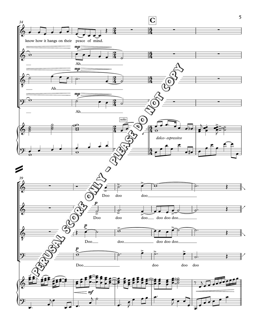 Rainy Day People Rainy Day People 4-Part scores gallery preview page 5