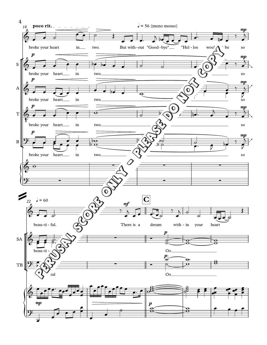 There Is A Light There Is A Light 4-Part scores gallery preview page 4