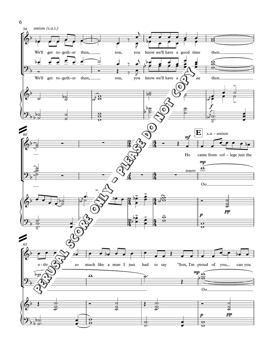 Cat's In The Cradle Cat's In The Cradle 4-Part scores gallery preview page 6