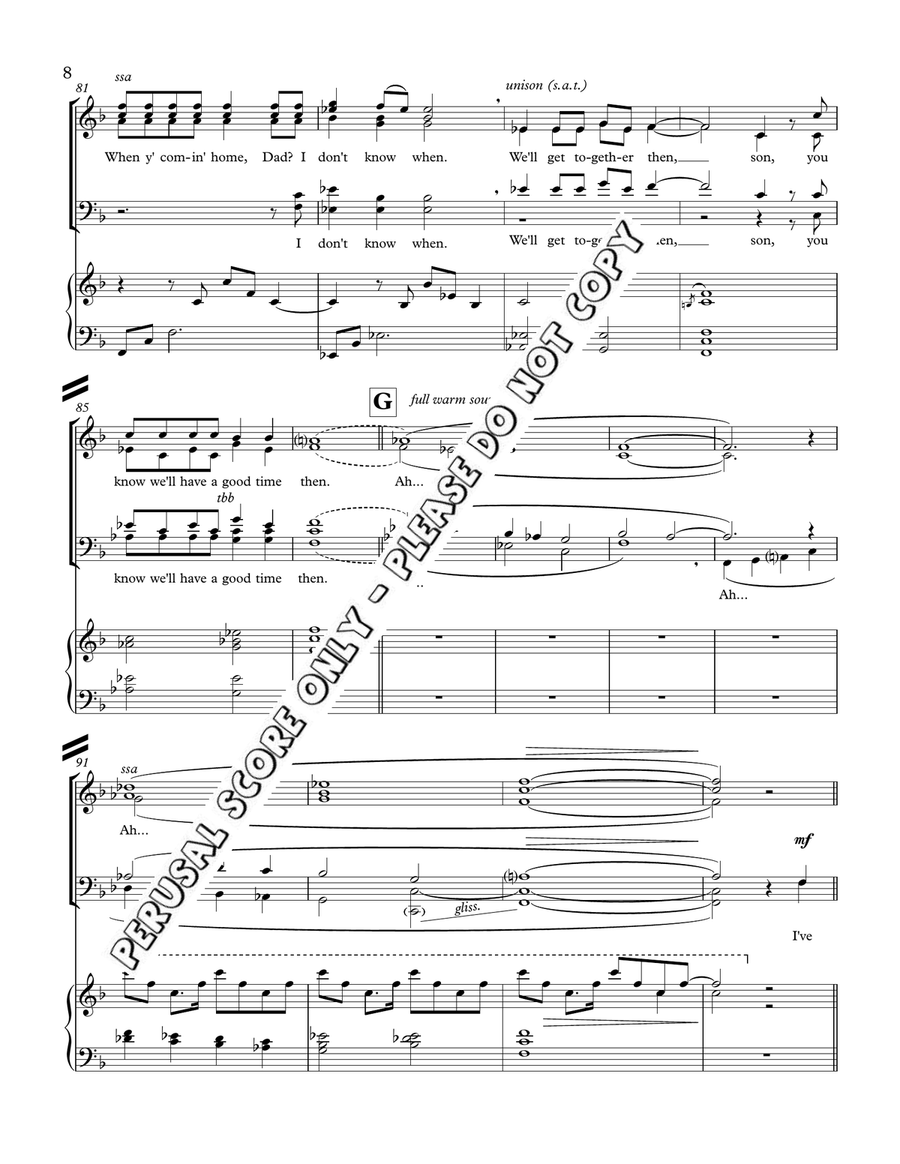 Cat's In The Cradle Cat's In The Cradle 4-Part scores gallery preview page 8