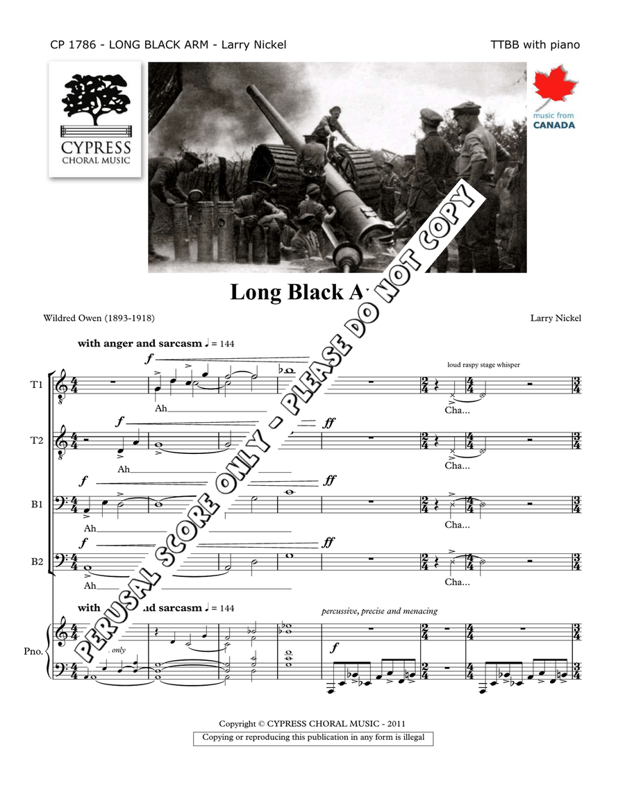 Long Black Arm Long Black Arm TTBB scores gallery preview page 2