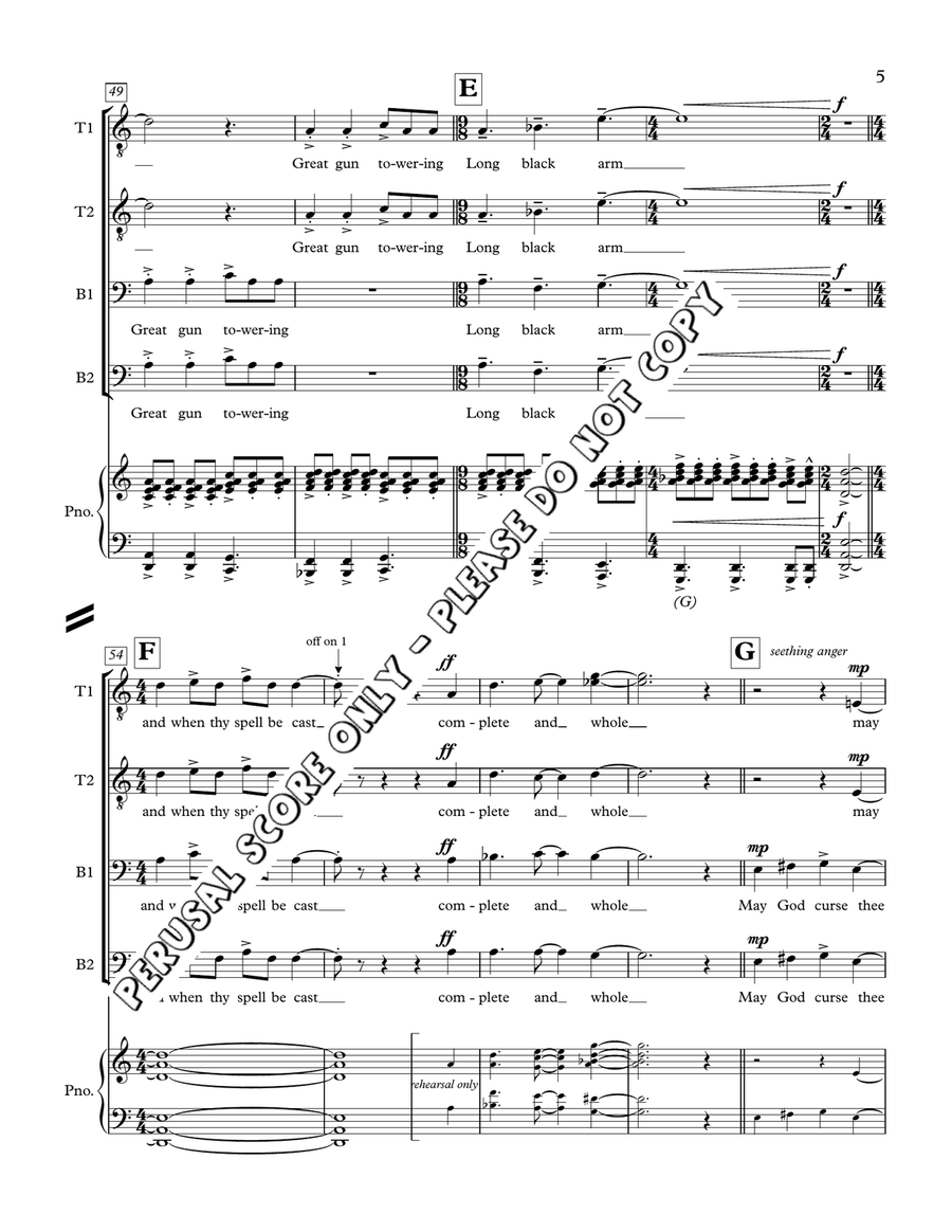 Long Black Arm Long Black Arm TTBB scores gallery preview page 6