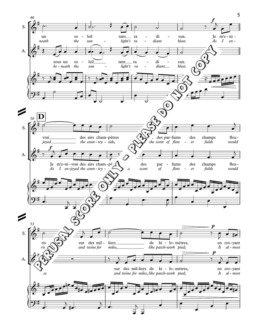 Le Voyage D'un Oiseau D'ete SA scores gallery preview page 5