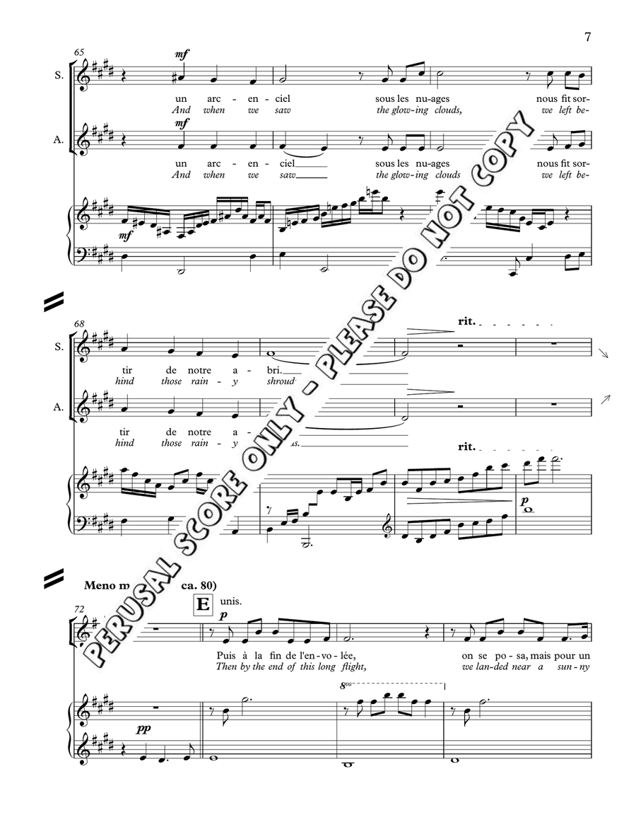 Le Voyage D'un Oiseau D'ete SA scores gallery preview page 7