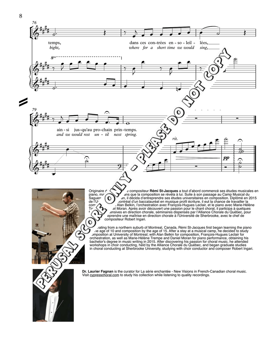 Le Voyage D'un Oiseau D'ete SA scores gallery preview page 8