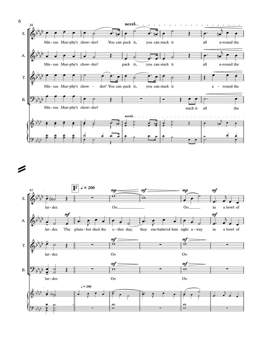 Good Fish Chowder (A Risky Encore) 4-Part scores gallery preview page 6