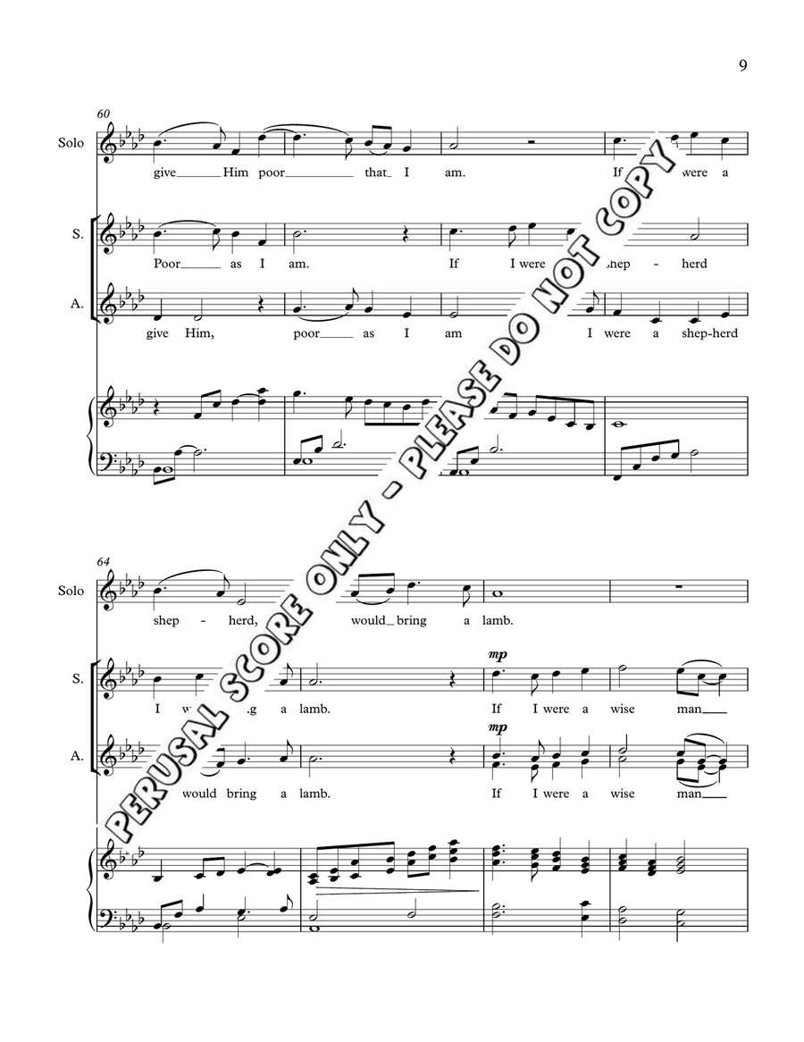 In The Bleak Midwinter In The Bleak Midwinter SSAA scores gallery preview page 9