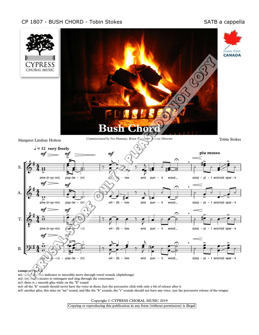 Bush Chord Bush Chord 4-Part scores gallery preview page 2