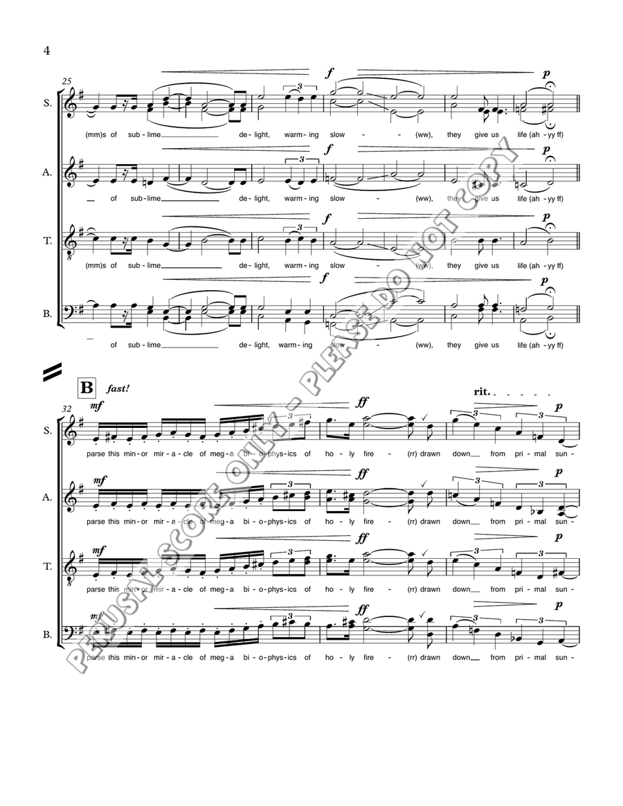 Bush Chord Bush Chord 4-Part scores gallery preview page 5