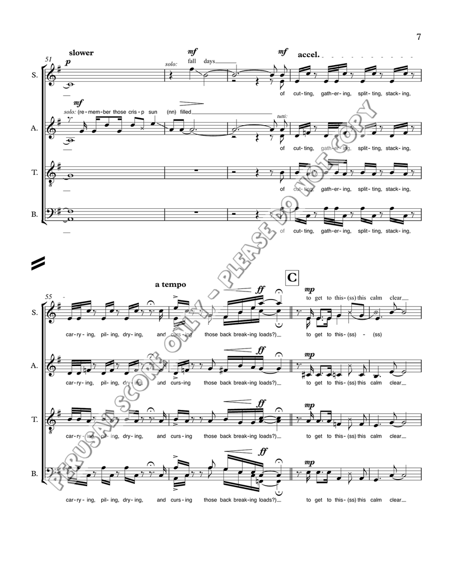 Bush Chord Bush Chord 4-Part scores gallery preview page 8