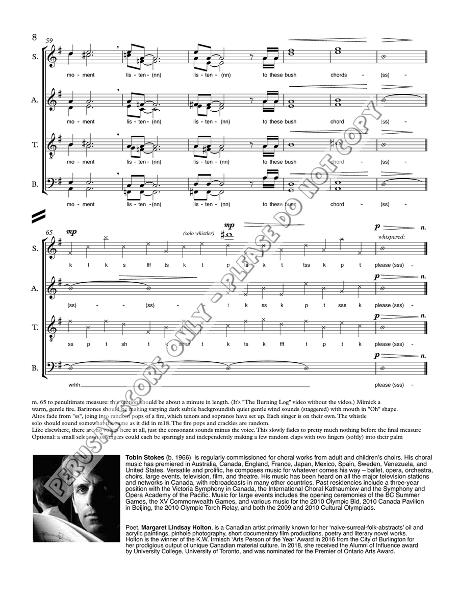 Bush Chord Bush Chord 4-Part scores gallery preview page 9